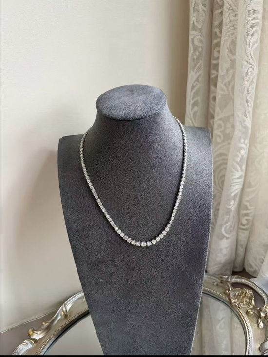 Jewelry - 18K Gold 6.92CT Natural Diamond Necklace | 13.62g